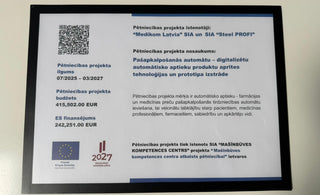 "MEDIKOM LATVIA" uzsāk pētniecības īstenošanu projekta “Mašīnbūves kompetences centra atbalsts pētniecībai” ietvaros