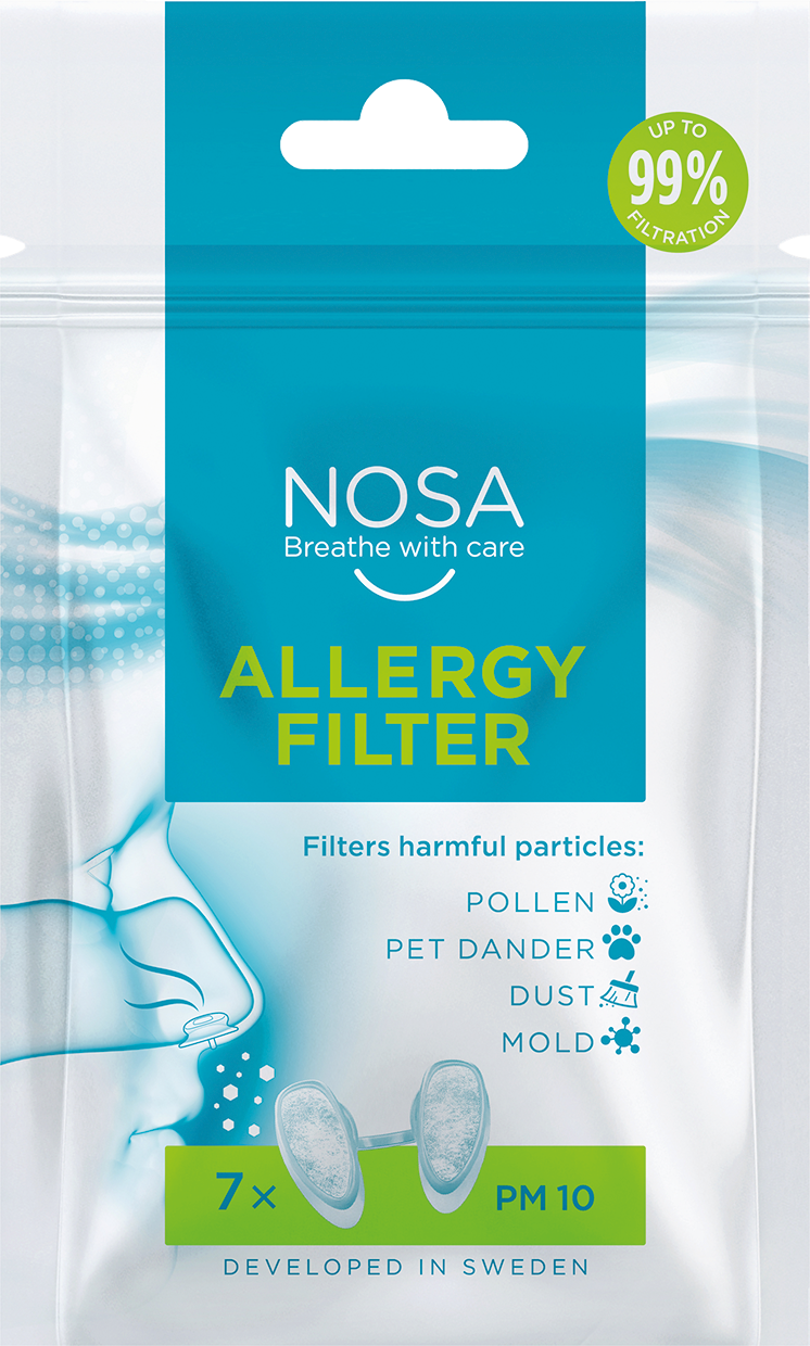 NOSA allergy filter, package of 7 pieces